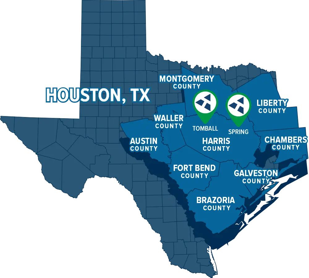 EnviroCon Pest Service Area Map Greater Houston Area Texas