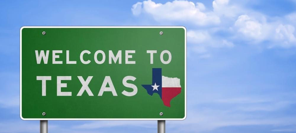 Welcome to Texas sign