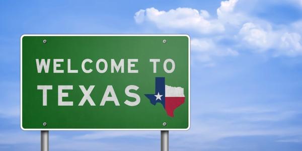 Welcome to Texas sign