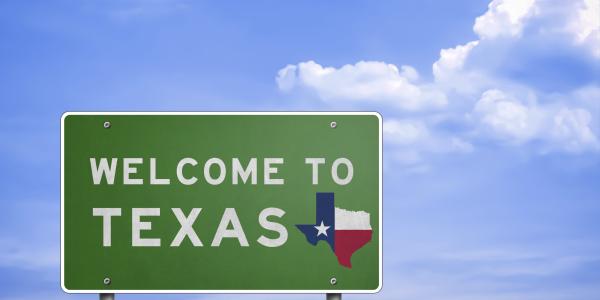 Welcome to Texas sign
